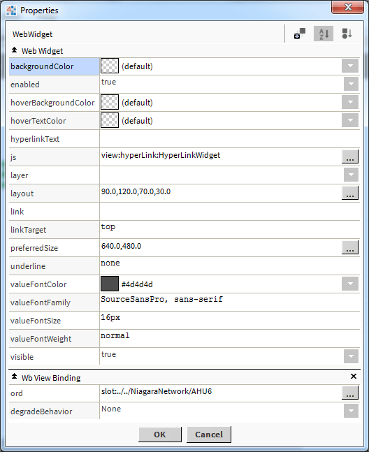 bms totals chart properties