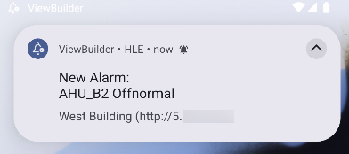 alarm notifications